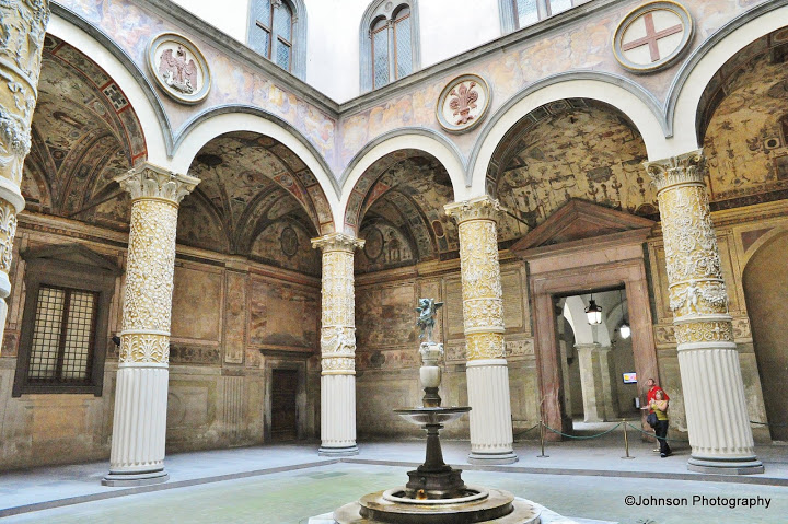 The First Courtyard of the Palazzo Vecchio designed in 1453 by Mechelozzo