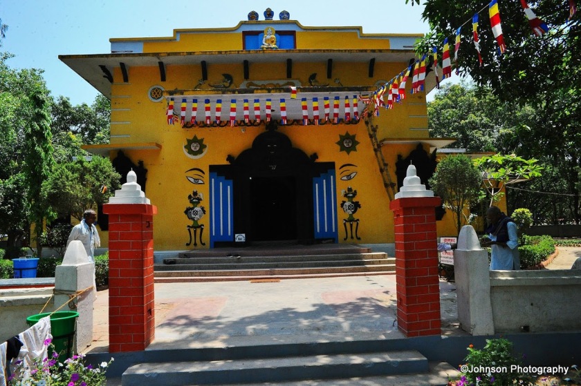 Lumbini - One of the temples in the complex 
