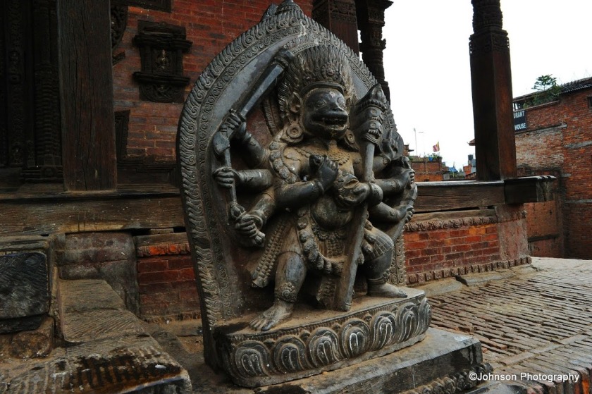 Bhaktapur Durbar Square - Nyatapola Temple, Bhagini Goddess 