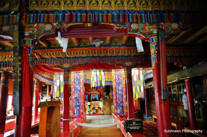 The Lamayuru Monastery - the main prayer hall