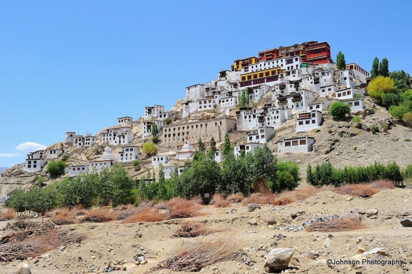 Thiksey Monastery - view from the road