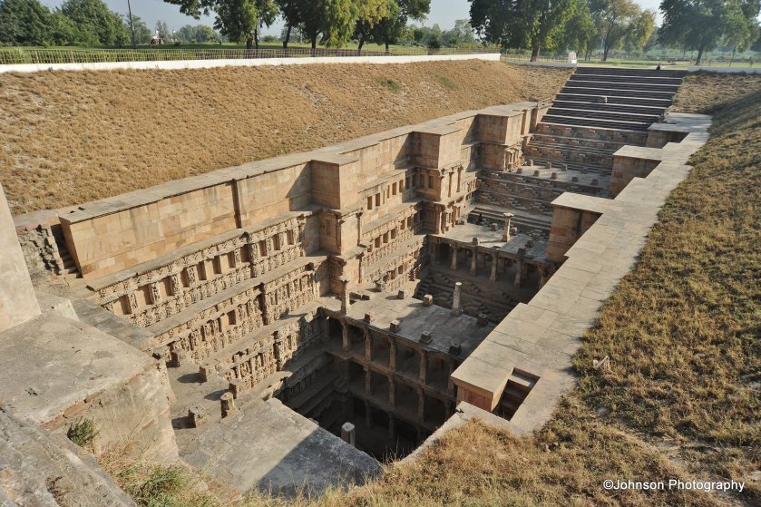 View of the stepwell from the top 